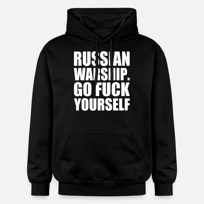 russian warship go f yourself - Sweat à capuche Softstyle® Gildan Unisexe - noir