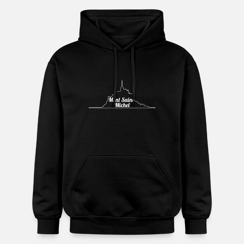 Mont Saint Michel Normand - Sweat à capuche Softstyle® Gildan Unisexe - noir