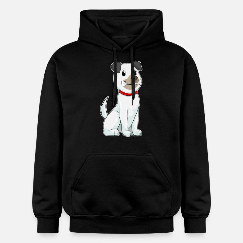 Chien avec des os - Sweat à capuche Softstyle® Gildan Unisexe - noir