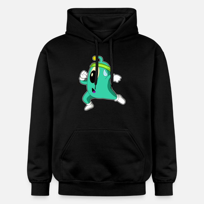 Alien en joggeur - Sweat à capuche Softstyle® Gildan Unisexe - noir