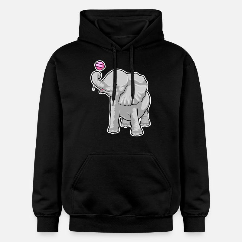 Sucettes d’éléphant - Sweat à capuche Softstyle® Gildan Unisexe - noir