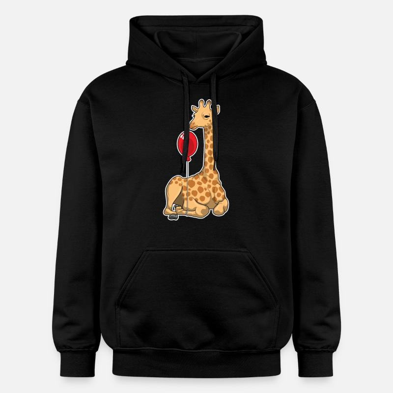 Ballon girafe - Sweat à capuche Softstyle® Gildan Unisexe - noir
