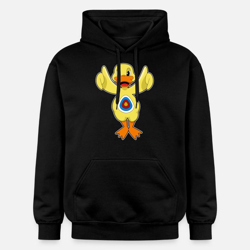 Bullseye de fléchette de canard - Sweat à capuche Softstyle® Gildan Unisexe - noir