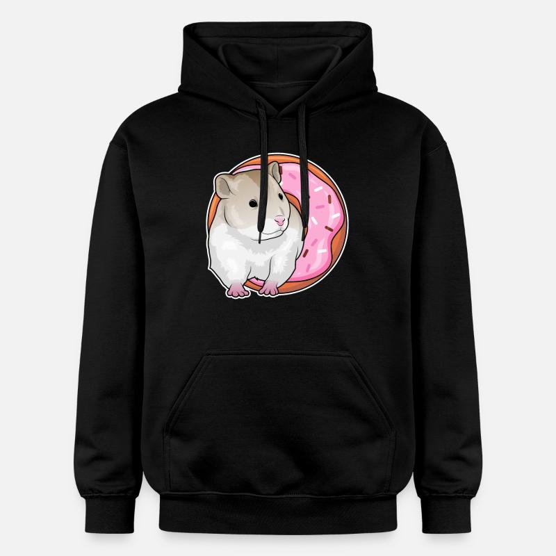 Beignet de hamster - Sweat à capuche Softstyle® Gildan Unisexe - noir