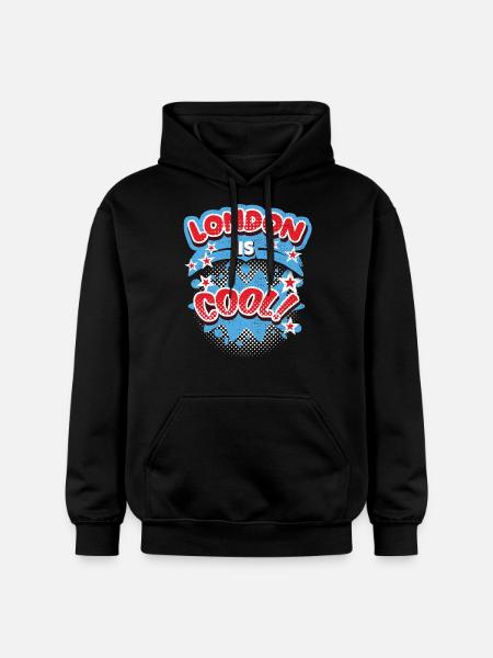 Londres Angleterre, Royaume-Uni Dire Londres-cool - Sweat à capuche Softstyle® Gildan Unisexe - noir