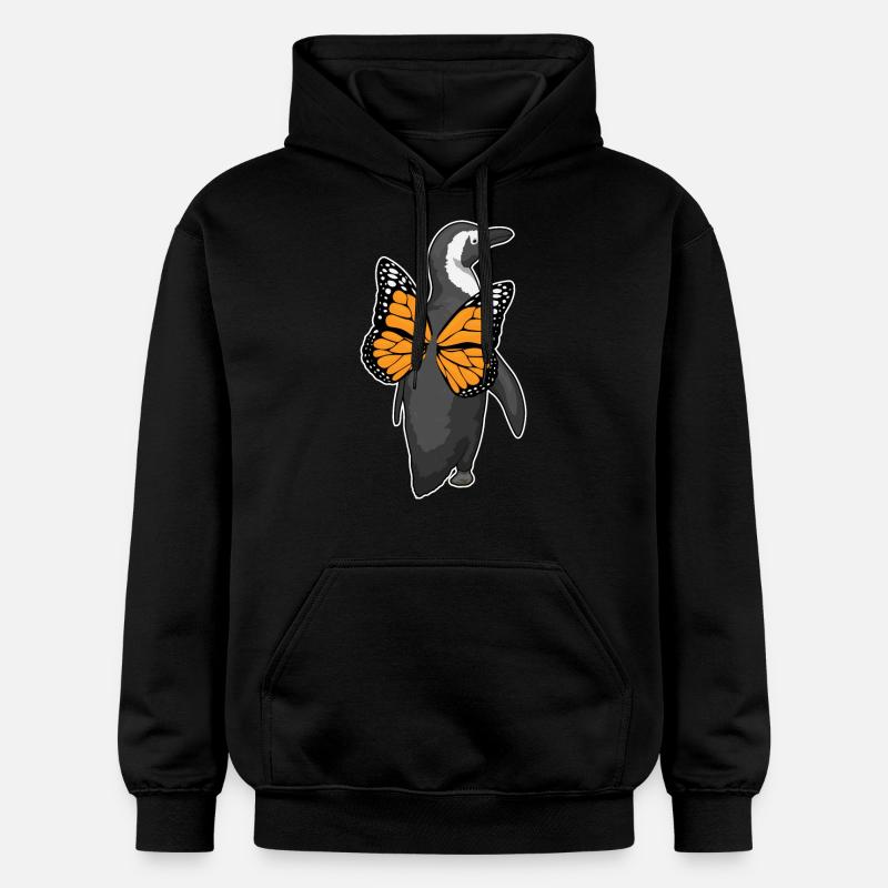 Ailes de papillon de pingouin - Sweat à capuche Softstyle® Gildan Unisexe - noir