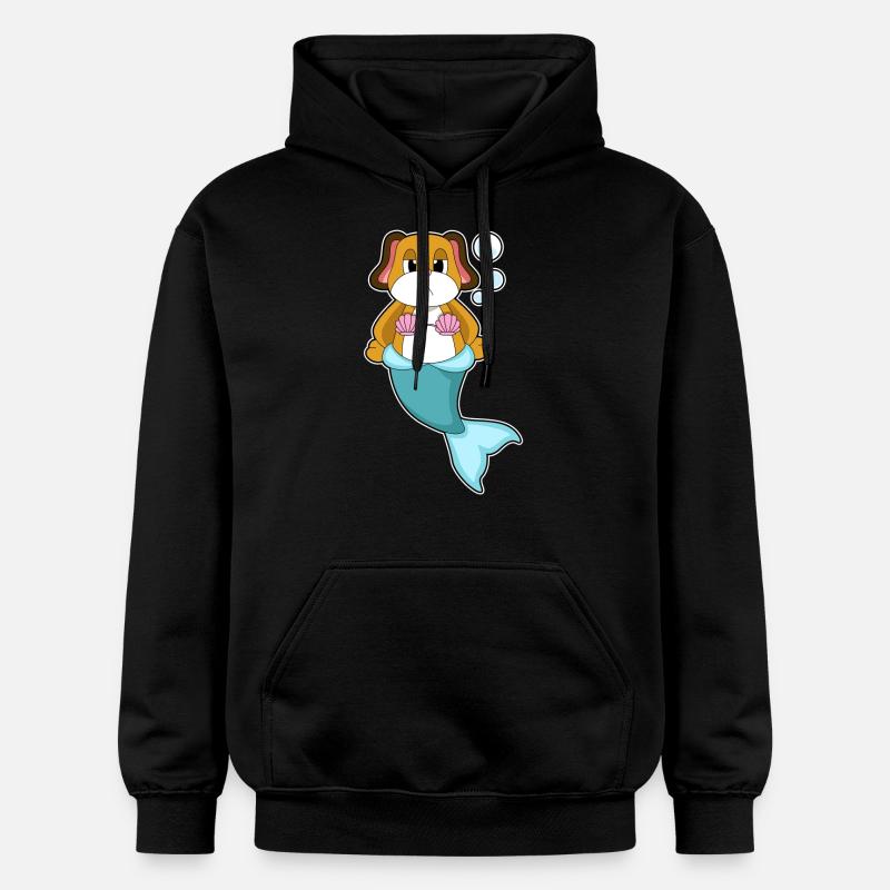 Poisson-chien - Sweat à capuche Softstyle® Gildan Unisexe - noir