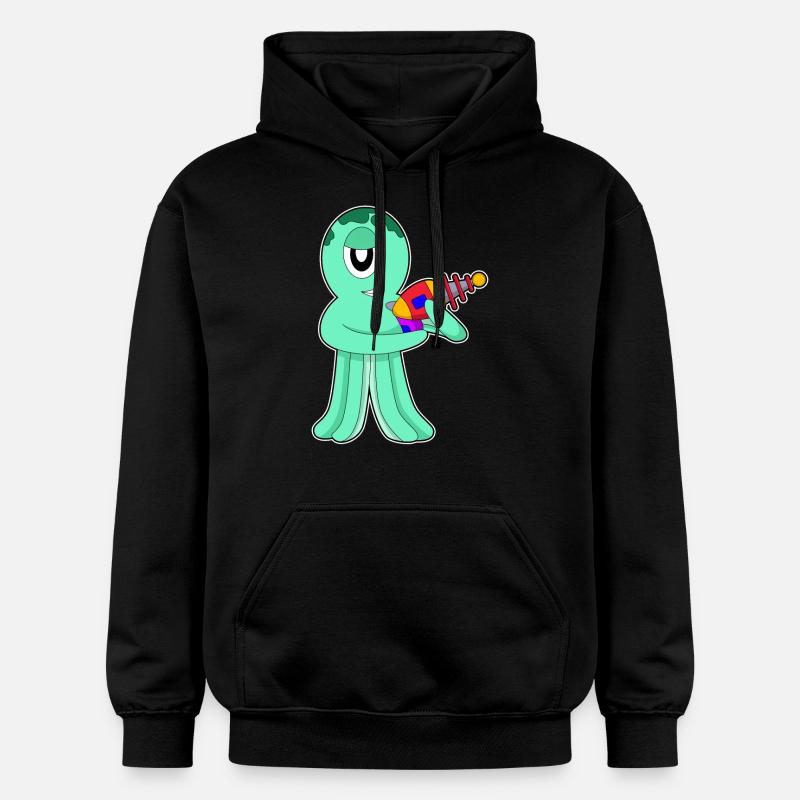 Octopus Alien - Sweat à capuche Softstyle® Gildan Unisexe - noir