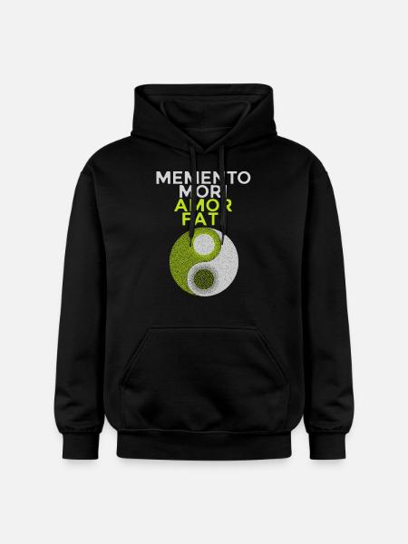 Memento-Mori Latin saying, motivation - Gildan Unisex Softstyle® Midweight Hoodie - black