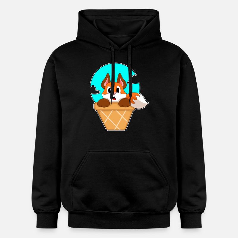 Cône de glace Fuchs - Sweat à capuche Softstyle® Gildan Unisexe - noir