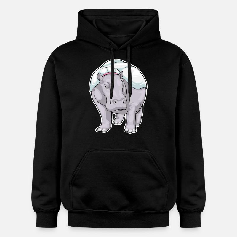 Mariage Hippo Bride - Sweat à capuche Softstyle® Gildan Unisexe - noir