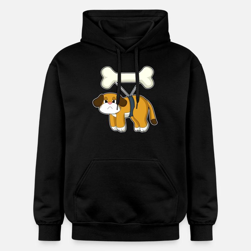 Os de chien - Sweat à capuche Softstyle® Gildan Unisexe - noir