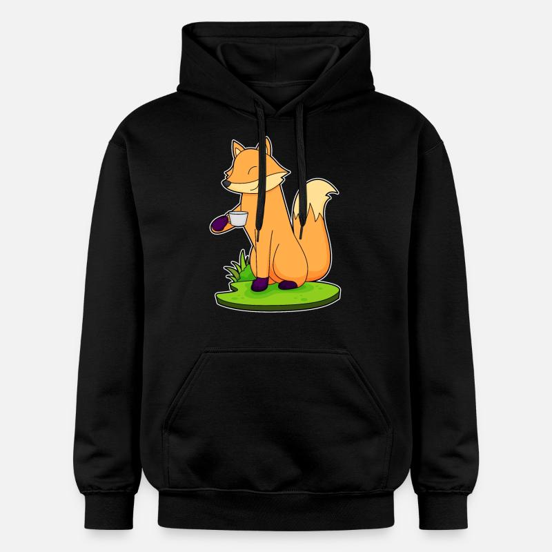 Coupe de café Fuchs - Sweat à capuche Softstyle® Gildan Unisexe - noir