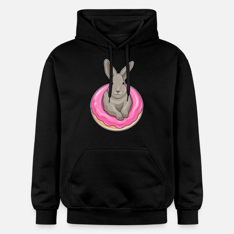 Beignet de lapin - Sweat à capuche Softstyle® Gildan Unisexe - noir