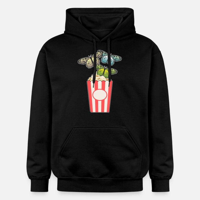 Maïs soufflé papillon - Sweat à capuche Softstyle® Gildan Unisexe - noir