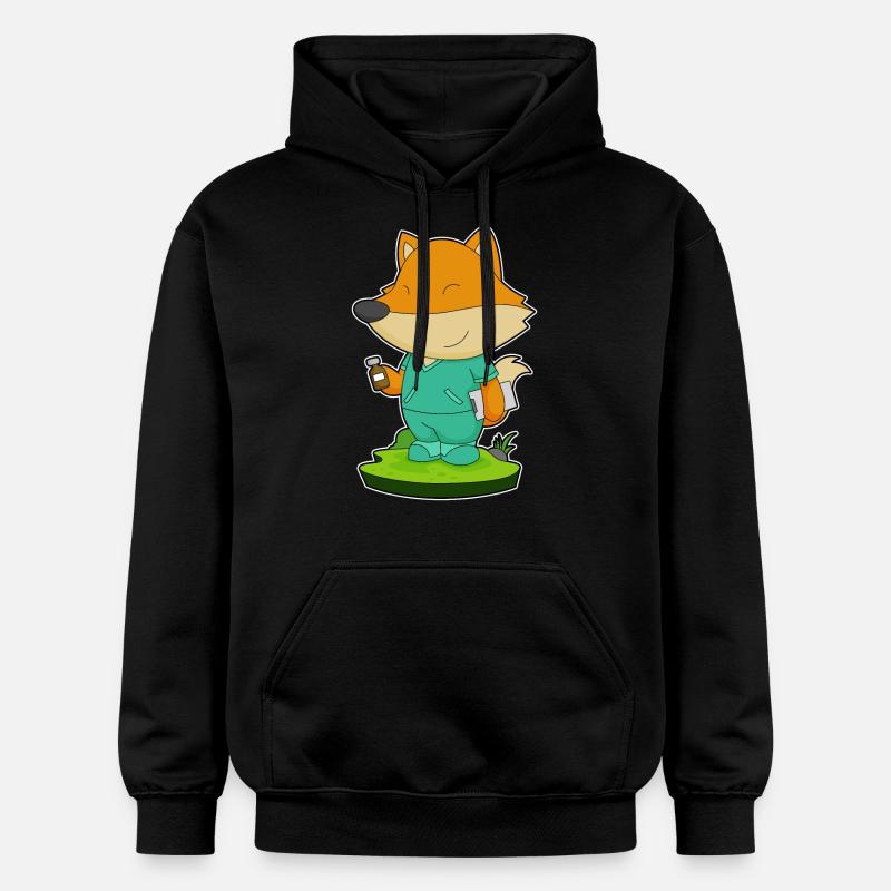 Fuchs Infirmière Médecine - Sweat à capuche Softstyle® Gildan Unisexe - noir