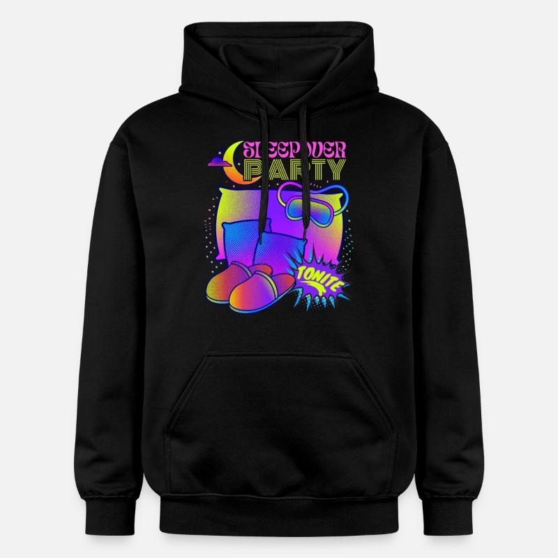 Pyjama, Nuitée, Soirée de sommeil - Sweat à capuche Softstyle® Gildan Unisexe - noir