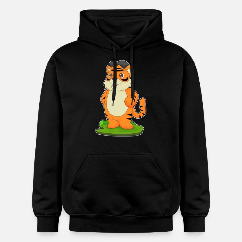 Bonnet de tigre - Sweat à capuche Softstyle® Gildan Unisexe - noir