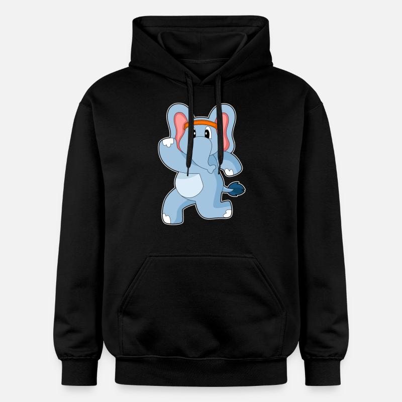 Elephant Jogger Jogging - Sweat à capuche Softstyle® Gildan Unisexe - noir