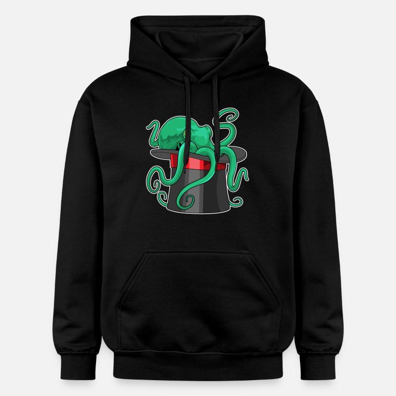 Octopus Wizard Cylindre - Sweat à capuche Softstyle® Gildan Unisexe - noir