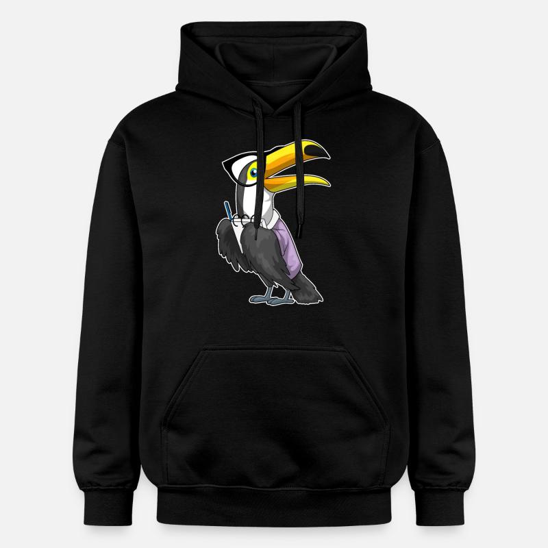 Toucan Secrétaire Bloc-notes - Sweat à capuche Softstyle® Gildan Unisexe - noir
