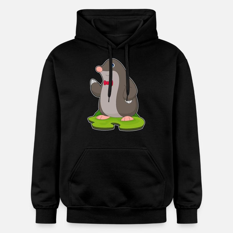 Noeud papillon Mole Gentleman - Sweat à capuche Softstyle® Gildan Unisexe - noir