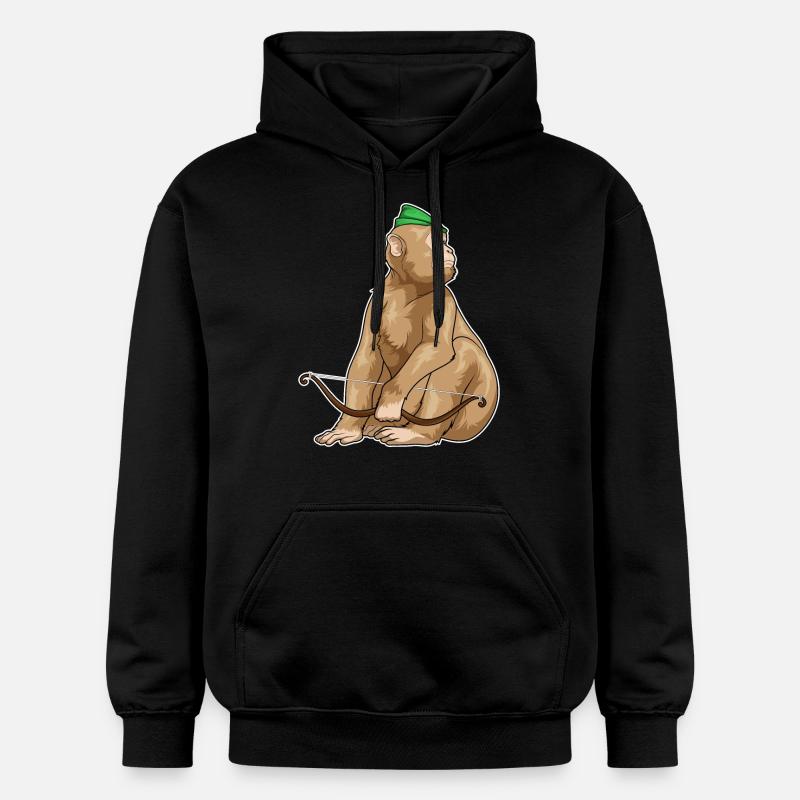 Arc Monkey Archer - Sweat à capuche Softstyle® Gildan Unisexe - noir