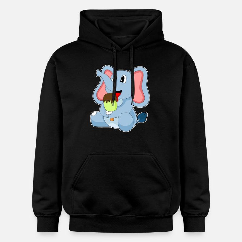 Popsicles d’éléphant - Sweat à capuche Softstyle® Gildan Unisexe - noir