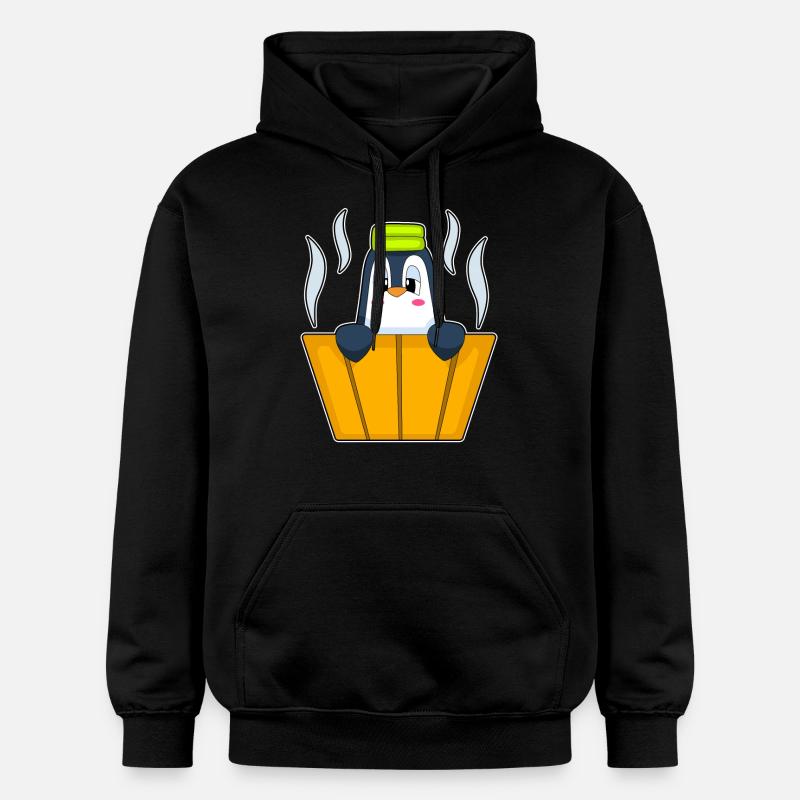Baignoire pingouin - Sweat à capuche Softstyle® Gildan Unisexe - noir