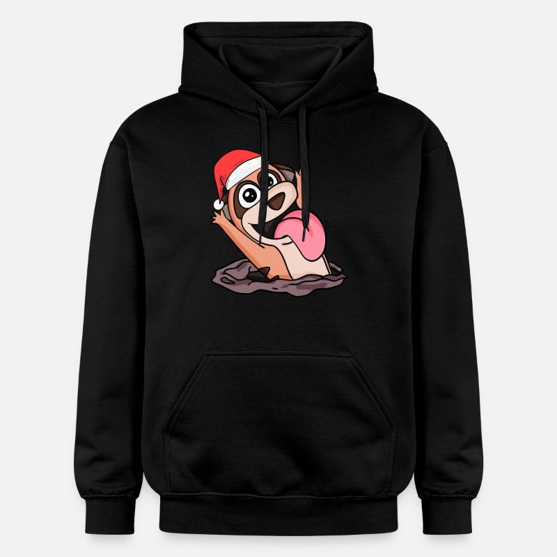 Noël de suricate - Sweat à capuche Softstyle® Gildan Unisexe - noir