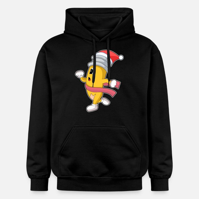 Crayon de Noël Jogger - Sweat à capuche Softstyle® Gildan Unisexe - noir