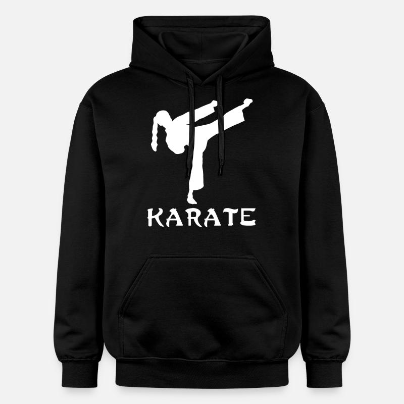 Karaté - Sweat à capuche Softstyle® Gildan Unisexe - noir