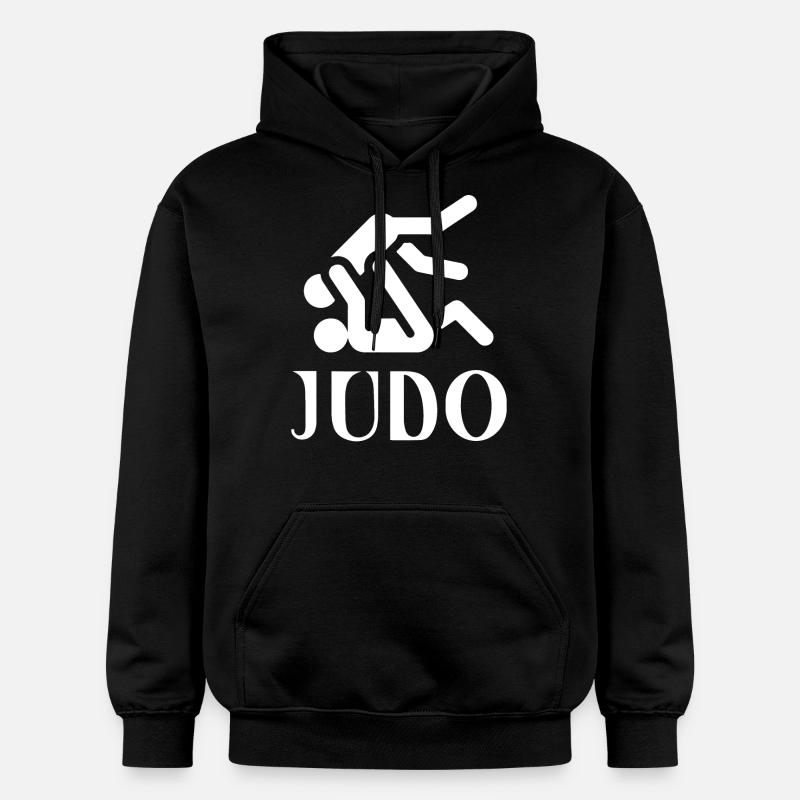Judo - Sweat à capuche Softstyle® Gildan Unisexe - noir