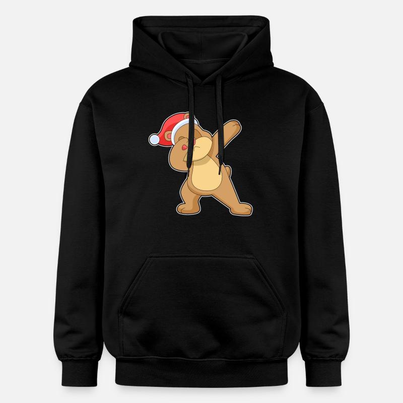 Ours Noël Hip Hop - Sweat à capuche Softstyle® Gildan Unisexe - noir