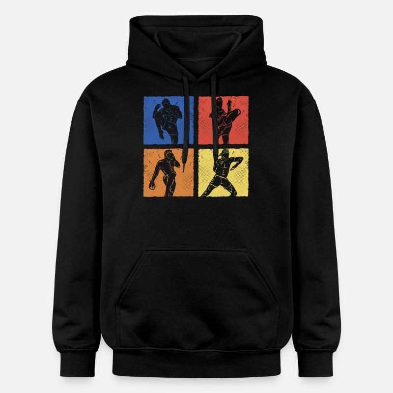 Muay Thaï - Sweat à capuche Softstyle® Gildan Unisexe - noir