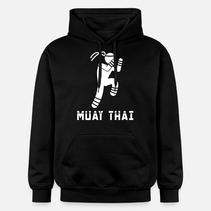 Muay Thaï - Sweat à capuche Softstyle® Gildan Unisexe - noir
