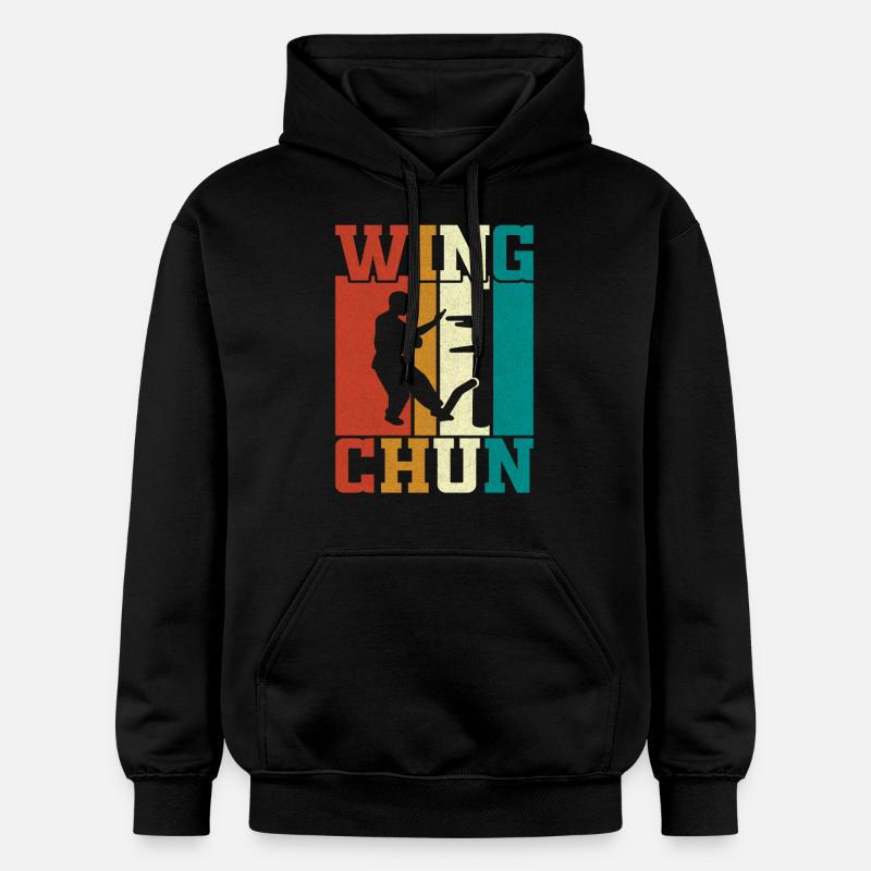 Wing Chun - Sweat à capuche Softstyle® Gildan Unisexe - noir