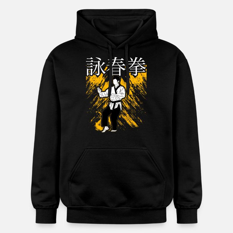 Wing Chun - Sweat à capuche Softstyle® Gildan Unisexe - noir