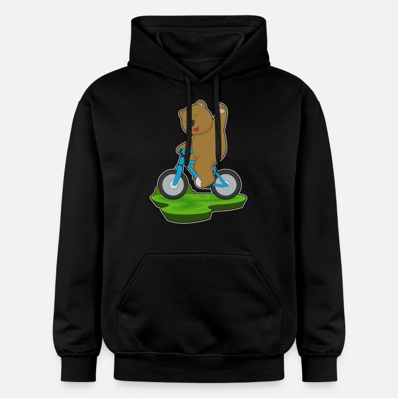 Vélo de l’ours - Sweat à capuche Softstyle® Gildan Unisexe - noir