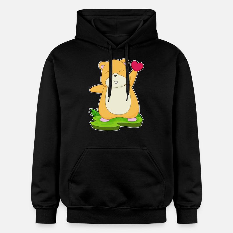 Cœur de hamster - Sweat à capuche Softstyle® Gildan Unisexe - noir