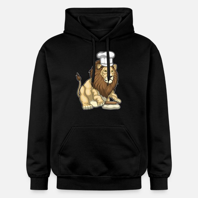 Chapeau de chef Lion Baker - Sweat à capuche Softstyle® Gildan Unisexe - noir