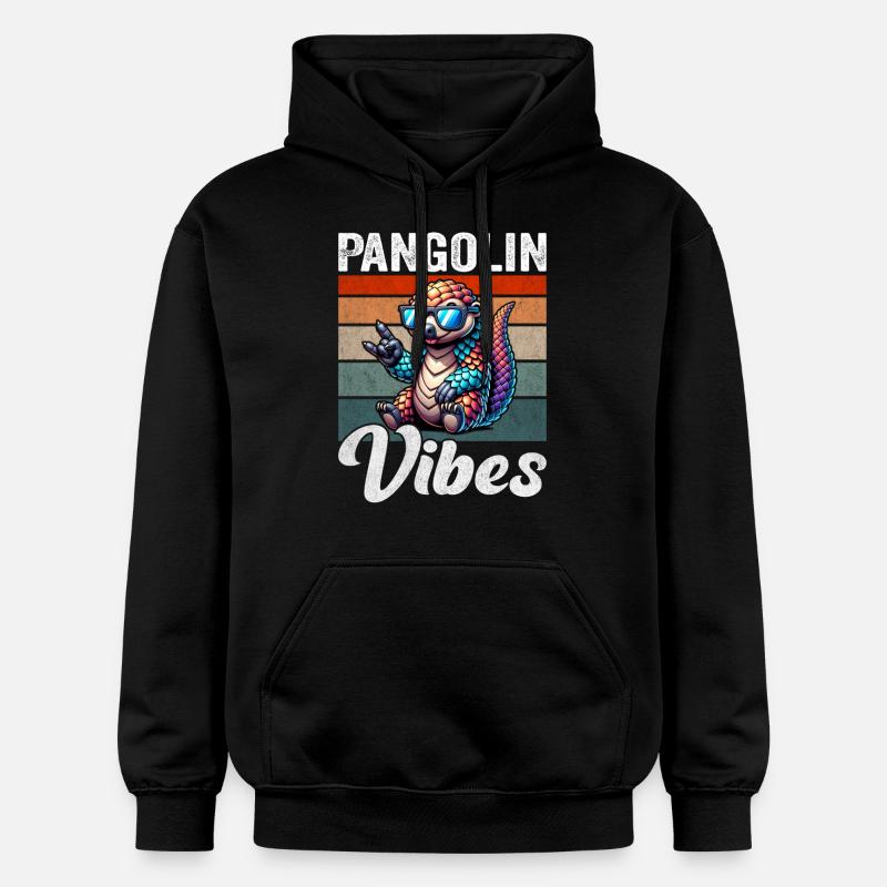 Pangolin Vibes Conservationniste Pangolin Fan - Sweat à capuche Softstyle® Gildan Unisexe - noir