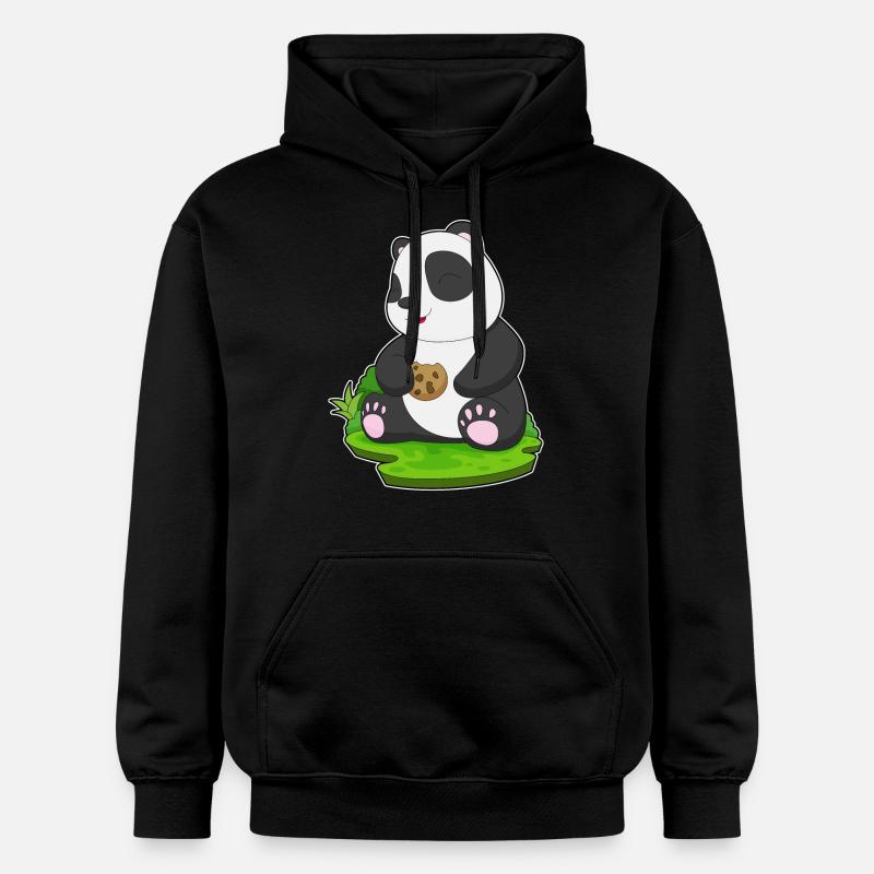 Biscuit Panda - Sweat à capuche Softstyle® Gildan Unisexe - noir