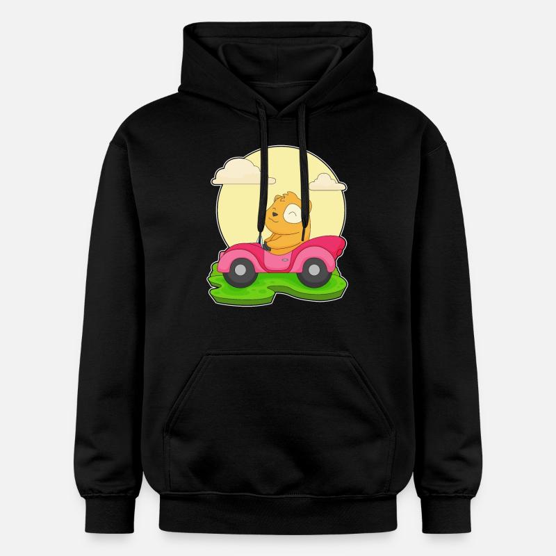 Voiture de hamster - Sweat à capuche Softstyle® Gildan Unisexe - noir