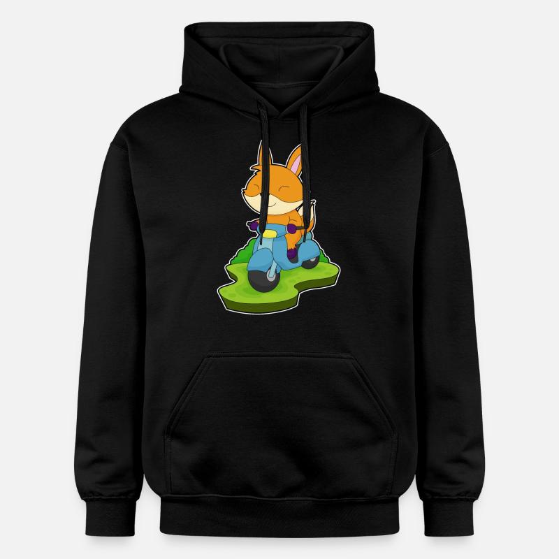 Moto Fox - Sweat à capuche Softstyle® Gildan Unisexe - noir