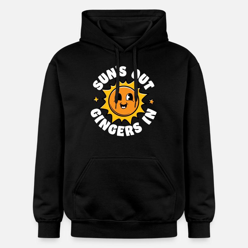 Soleils Out Gingers In - Sweat à capuche Softstyle® Gildan Unisexe - noir