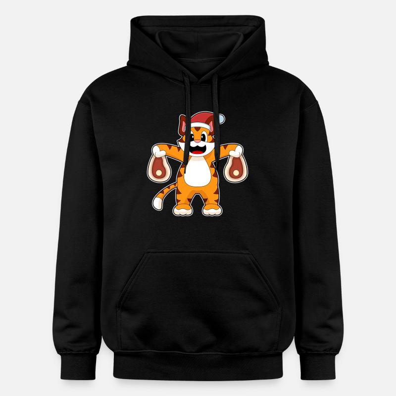 Viande de Noël tigrée - Sweat à capuche Softstyle® Gildan Unisexe - noir