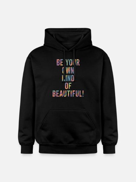 Sei Dein Eigenes Schönheitsideal - Gildan Unisex Softstyle® Midweight Hoodie - Schwarz