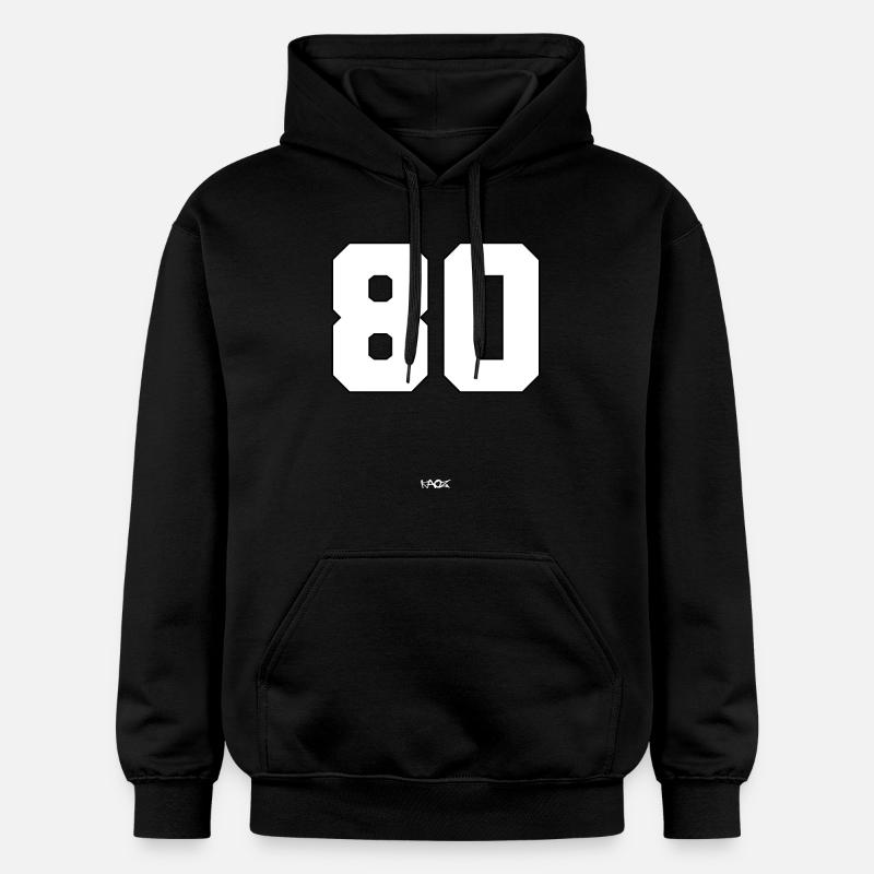 Numéro 80 - Sweat à capuche Softstyle® Gildan Unisexe - noir