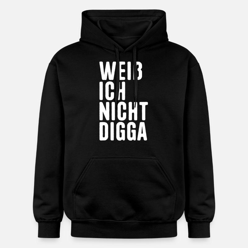 Je ne connais pas Digga - Sweat à capuche Softstyle® Gildan Unisexe - noir